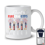 Personalized Custom Name Aunt's Firecrackers, Amazing 4th Of July Fireworks, Patriotic Family T-Shirt
