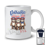 Personalized Custom Name Awesome Since 1776; Lovely 4th Of July Three Bigfoot US Flag; Patriotic T-Shirt
