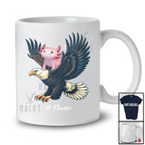 Personalized Custom Name Axolotl Riding Eagle; Adorable Axolotl Animal Lover; Family Group T-Shirt