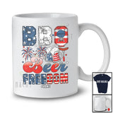 Personalized Custom Name BBQ Beer Freedom; Humorous 4th Of July BBQ Drinking; Patriotic T-Shirt