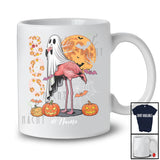Personalized Custom Name BOO; Awesome Halloween Costume Moon Ghost Flamingo Animal T-Shirt