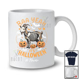 Personalized Custom Name Baa Yeah It's Halloween; Scary Skeleton Goat Cosplay; Farm Farmer T-Shirt