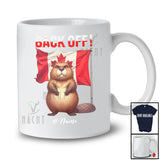 Personalized Custom Name Back Off; Lovely Custom Name Strong Beaver Canadian Lover T-Shirt