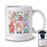 Personalized Custom Name Back To School; Lovely Three Gnomes Flowers; Students Teacher T-Shirt