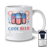 Personalized Custom Name Bad Day To Be A Cool Beer; Proud 4th Of July Beer; Drinking Patriotic T-Shirt