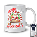 Personalized Custom Name Baking Stuff Is Snow Much Cool; Lovely Christmas Santa Rainbow Baker T-Shirt