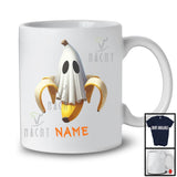 Personalized Custom Name Banana Boo Ghost Cosplay, Horror Halloween Fruit Vegan, Family T-Shirt
