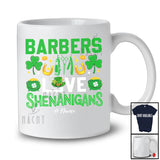 Personalized Custom Name Barbers Love Shenanigans; Proud St. Patrick's Day Barber Shamrock T-Shirt