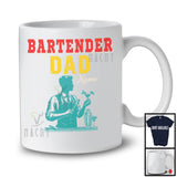 Personalized Custom Name Bartender Dad, Amazing Father's Day Vintage, Family Group T-Shirt