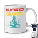 Personalized Custom Name Bartender Grandpa, Amazing Father's Day Vintage, Family Group T-Shirt