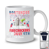 Personalized Custom Name Bartender Real Firecrackers; Joyful 4th Of July Fireworks; Patriotic T-Shirt