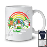Personalized Custom Name Bartender Squad; Joyful St. Patrick's Day Three Gnomes; Rainbow T-Shirt