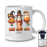 Personalized Custom Name Bartender; Lovely Halloween Thanksgiving Autumn Proud Jobs Squad T-Shirt