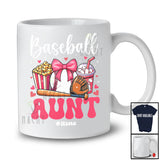 Personalized Custom Name Baseball Aunt; Adorable Mother's Day Bow Tie Sport Player; Family T-Shirt