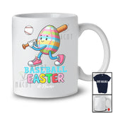Personalized Custom Name Baseball Easter; Colorful Easter Egg Playing Custom Name Sport Player T-Shirt