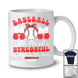 Personalized Custom Name Baseball Mom Most Stressful Position; Joyful Mother's Day Player; Family T-Shirt