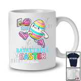 Personalized Custom Name Basketball Easter; Colorful Easter Egg Playing Custom Name Sport Player T-Shirt
