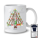 Personalized Custom Name Bassoon Christmas Tree; Lovely Gnome Musical Instruments Player T-Shirt