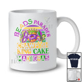 Personalized Custom Name Beads Parades Crawfish King Cake; Amazing Mardi Gras Symbols Retro T-Shirt