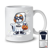 Personalized Custom Name Beagle Boo Ghost Cosplay; Lovely Halloween Beagle Sunglasses; Family T-Shirt