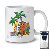 Personalized Custom Name Beaver Surfer; Joyful Summer Vacation Hawaiian Surfing Lover T-Shirt