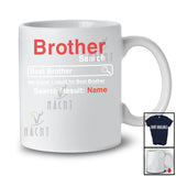 Personalized Custom Name Best Brother Found; Awesome Father's Day Search Tools Brother; Family T-Shirt