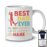 Personalized Custom Name Best Dad Ever Man Myth Legend, Happy Father's Day Golf Vintage T-Shirt