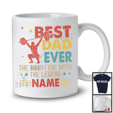 Personalized Custom Name Best Dad Ever Man Myth Legend, Happy Father's Day Weightlifting Vintage T-Shirt