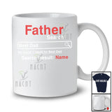 Personalized Custom Name Best Dad Found; Awesome Father's Day Search Tools Daddy; Family T-Shirt