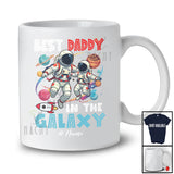 Personalized Custom Name Best Daddy in the Galaxy; Amazing Father's Day Astronaut Space T-Shirt