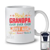Nom personnalisé personnalisé Meilleur grand-père de tous les temps, incroyable millésime de la fête des pères, T-shirt familial