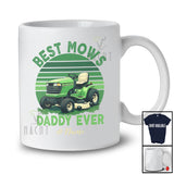 Personalized Custom Name Best Mows Daddy Ever; Happy Father's Day Lawn Mower Dad Gardener T-Shirt