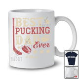 Personalized Custom Name Best Pucking Dad Ever; Amazing Father's Day Hockey Vintage T-Shirt