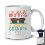Personalized Custom Name Best Sisters Promoted To Grandpa 2025; Happy Father's Day Vintage T-Shirt