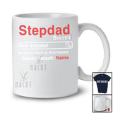 Personalized Custom Name Best Stepdad Found; Awesome Father's Day Search Tools Stepdad; Family T-Shirt