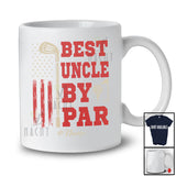 Personalized Custom Name Best Uncle by Par; Amusing Father's Day US Flag Golf; Patriotic Family T-Shirt