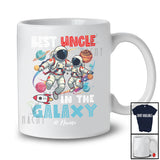 Personalized Custom Name Best Uncle in the Galaxy; Amazing Father's Day Astronaut Space T-Shirt