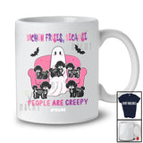 Personalized Custom Name Bichon Frises People Creepy; Amazing Halloween Boo Ghost Family T-Shirt