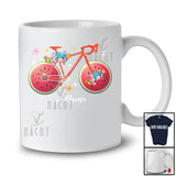 Personalized Custom Name Bicycle Watermelon; Joyful Summer Vacation Cyclist Bicycle Fruit T-Shirt