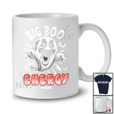 Personalized Custom Name Big Boo Energy; Humorous Halloween Costume Boo Ghost; Family T-Shirt