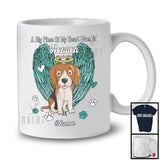 Personalized Custom Name Big Piece Of Heart In Heaven, Lovely Memories Beagle Lover T-Shirt