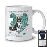 Personalized Custom Name Big Piece Of Heart In Heaven, Lovely Memories Border Collie Lover T-Shirt