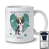 Personalized Custom Name Big Piece Of Heart In Heaven, Lovely Memories Boston Terrier Lover T-Shirt