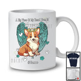 Personalized Custom Name Big Piece Of Heart In Heaven, Lovely Memories Corgi Lover T-Shirt