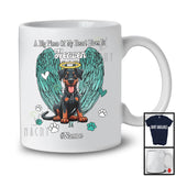 Personalized Custom Name Big Piece Of Heart In Heaven, Lovely Memories Doberman Lover T-Shirt