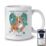 Personalized Custom Name Big Piece Of Heart In Heaven, Lovely Memories English Bulldog Lover T-Shirt