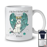 Personalized Custom Name Big Piece Of Heart In Heaven, Lovely Memories Husky Lover T-Shirt