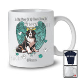 Personalized Custom Name Big Piece Of Heart In Heaven, Lovely Memories Landseer Lover T-Shirt