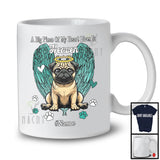 Personalized Custom Name Big Piece Of Heart In Heaven, Lovely Memories Pug Lover T-Shirt