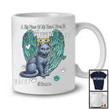 Personalized Custom Name Big Piece Of Heart In Heaven, Lovely Memories Russian Blue Lover T-Shirt